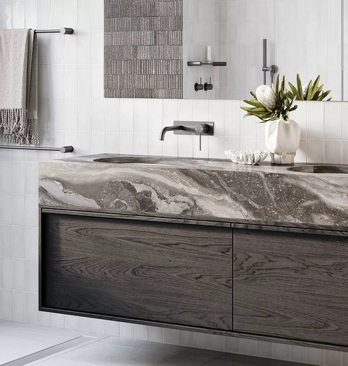 Phoenix Vivid Slimline Wall Mixer Set 230mm