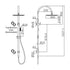 Nero Zen SS316L Outdoor Twin Shower with Hose