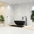 Fienza Bahama Solid Surface Stone Bath Matte Black 1700mm