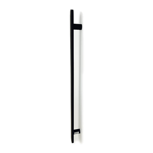 Radiant Vertical Flat Bar Towel Rail 50 x 930mm Matt Black BLK-FVTR-930