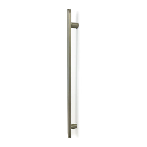 Radiant Vertical Flat Bar Towel Rail 50 x 930mm Brushed Nickel BN-FVTR-930