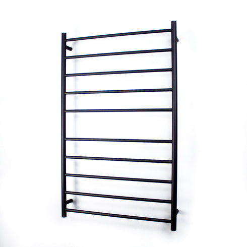Radiant Heated Round Ladder 750 x 1200mm Matt Black