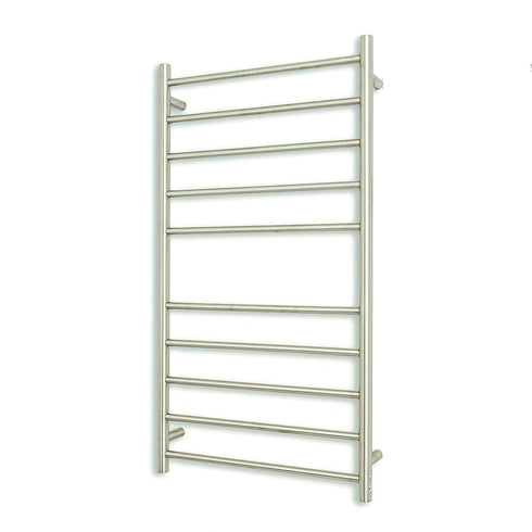 Radiant Heated Round Ladder 600 x 1100mm Brushed Satin