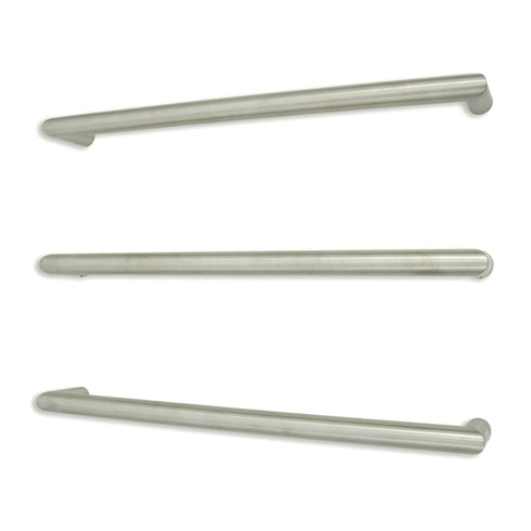 Radiant Low Voltage Single Round Bar 650mm Brushed Satin