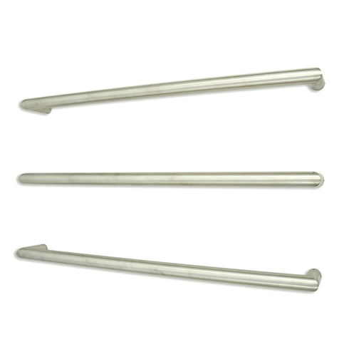 Radiant Low Voltage Single Round Bar 800mm Brushed Satin