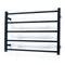 Radiant Heated Square Ladder 750 x 550mm Matt Black