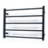 Radiant Heated Square Ladder 750 x 550mm Matt Black