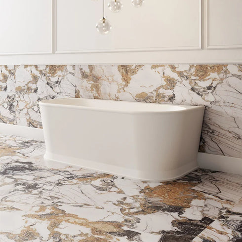 Cassa Designs Westminster Back to Wall Bathtub