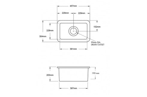 Cuisine 30 x 46 Fire Clay Butler Sink