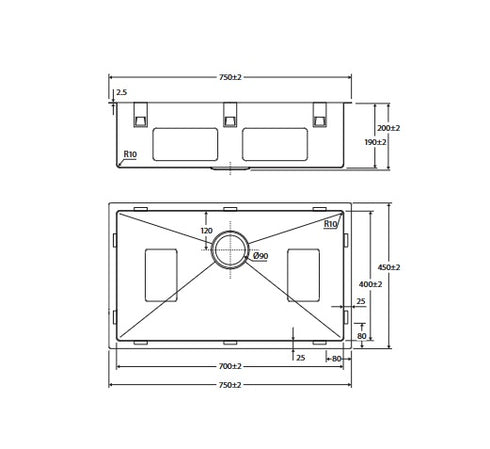 Fienza Hana 55L Sink Package