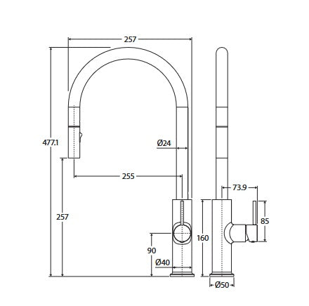 Fienza Hana 55L Sink Package