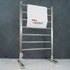 Radiant Heated Floor-standing Towel Rail 600 x 1000mm Mirror Polished