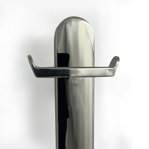 Radiant Vertical Flat Bar Towel Rail 50 x 930mm Mirror Polished FVTR-930