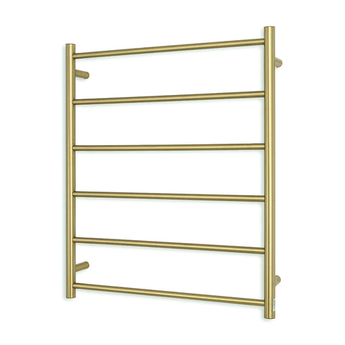 Radiant Non-Heated Round Ladder 700 x 830mm Brushed Gold