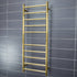 Radiant Heated Round Ladder 430 x 1100mm Brushed Gold