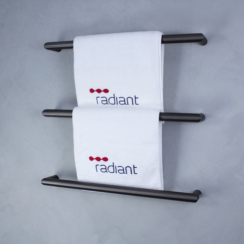 Radiant Low Voltage Single Round Bar 800mm Gun Metal Grey