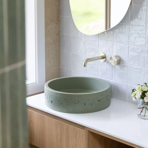 Nood Co Hoop Raw Concrete Basin