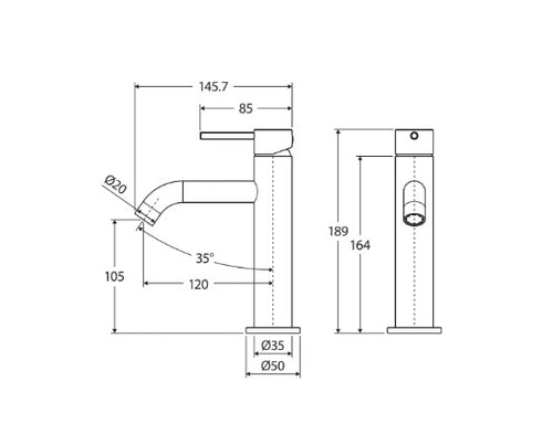 Fienza Kaya Basin Mixer