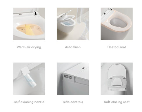 LAFEME Crawford In Wall Smart Bidet Toilet Package