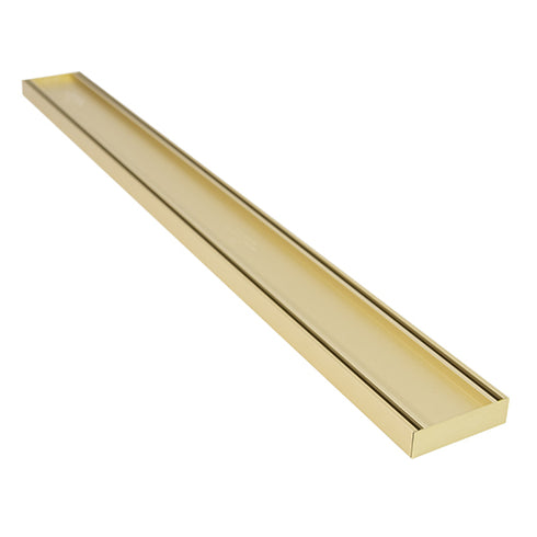 Lauxes Slimline Tile Insert Shower Grate Kit Matte Gold