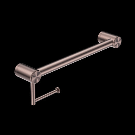 Mecca Care 32mm Grab Rail with Toilet Roll Holder