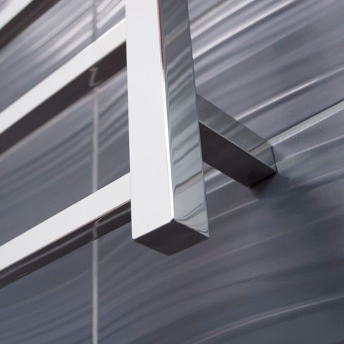 Radiant Non-Heated Square Ladder 800 x 830mm Mirror Polished