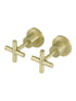 Meir Round Cross Handle Jumper Valve Wall Taps