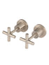 Meir Round Cross Handle Jumper Valve Wall Taps