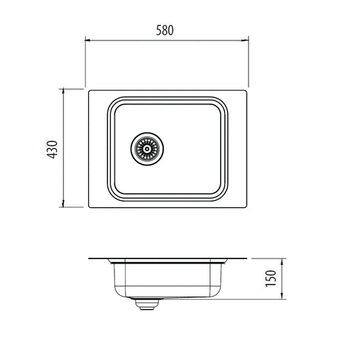 Oliveri Puro Care Sink Single Bowl