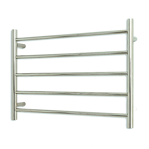 Radiant Low Voltage Heated Round Ladder 750 x 550mm Mirror Polished