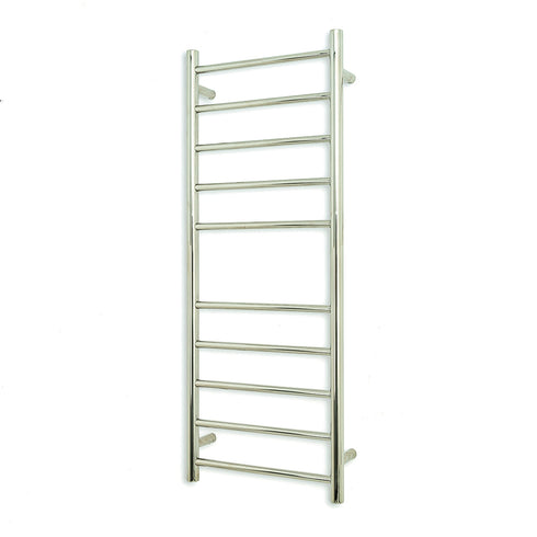 Radiant Low Voltage Heated Round Ladder 430 x 1100mm Mirror Polished