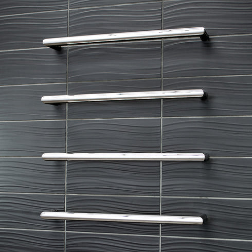 Radiant Low Voltage Single Round Bar 650mm Mirror Polished