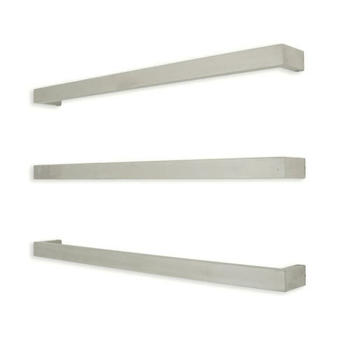 Radiant Low Voltage Single Square Bar 800mm Mirror Polished