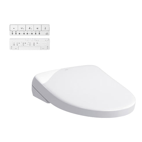 B&H Elongated BTW Toilet with Toto Remote Control S7 Washlet TCF47360GAU