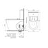 Caroma Urbane II Bidet Toilet Suite with Easy Height