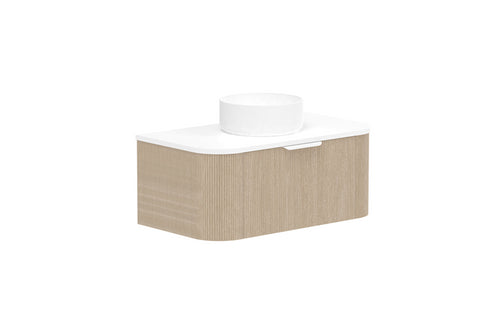 ADP Waverley Curved Wall Hung 900mm Vanity Cabinet