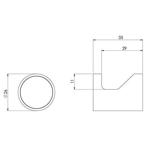 Phoenix Vivid Slimline Robe Hook
