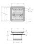 316 Stainless Steel Square on Square Floor Waste