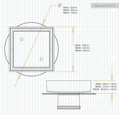 Tile Insert Floor Waste