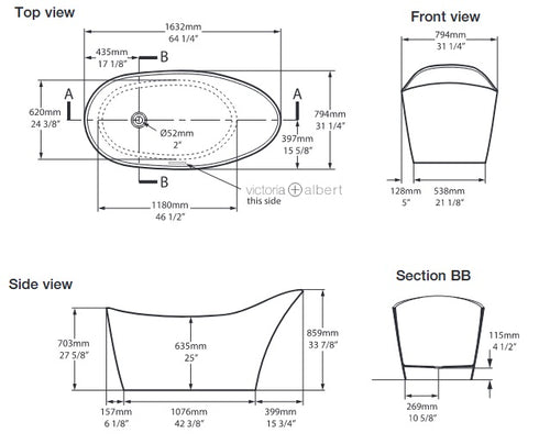 Victoria + Albert Amalfi Bath