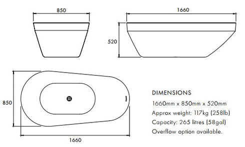 Apaiser Sol Freestanding Bath