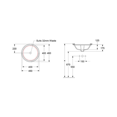 Villeroy & Boch Architectura 2.0 Round Undercounter Basin