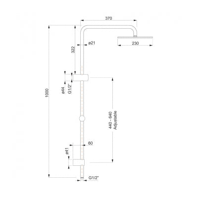 Villeroy and Boch Architectura Style Twin Shower System
