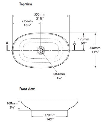 Victoria + Albert Cabrits 55 Basin