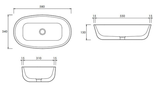 Apaiser Chi Above Counter Basin