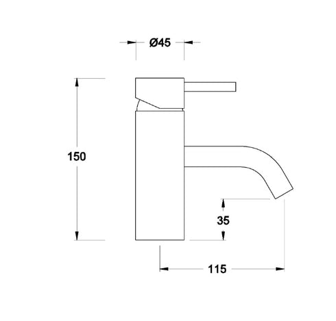 Brodware City Stik Basin Mixer