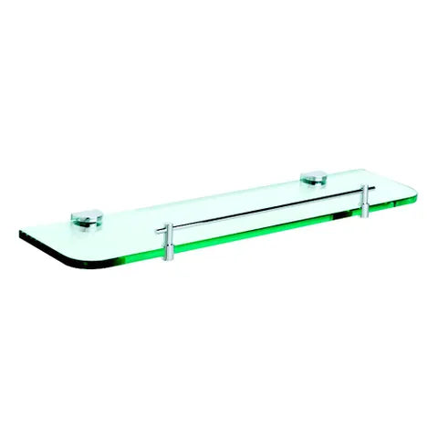 Conserv Rectangular Glass Shelf with Barrier