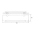 Conserv Rectangular Glass Shelf with Barrier
