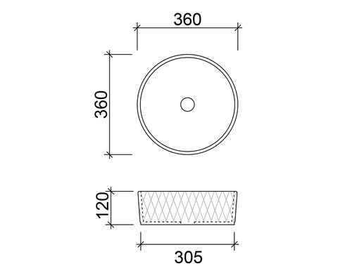 Diamond Above Counter Basin
