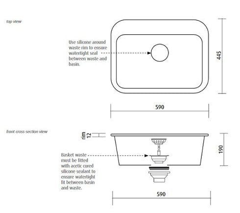 Seima Eva 600 Ceramic Laundry Tub